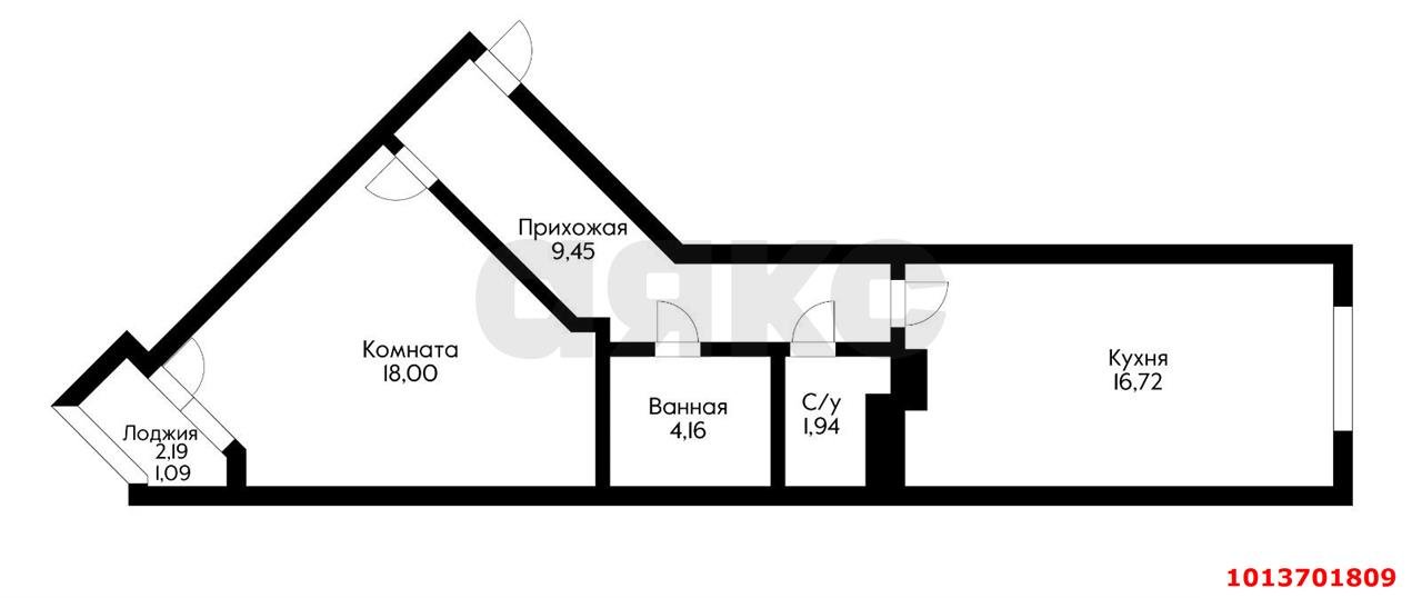 Фото №16: 1-комнатная квартира 49 м² - Краснодар, Гидростроителей, ул. Дмитрия Благоева, 31к1