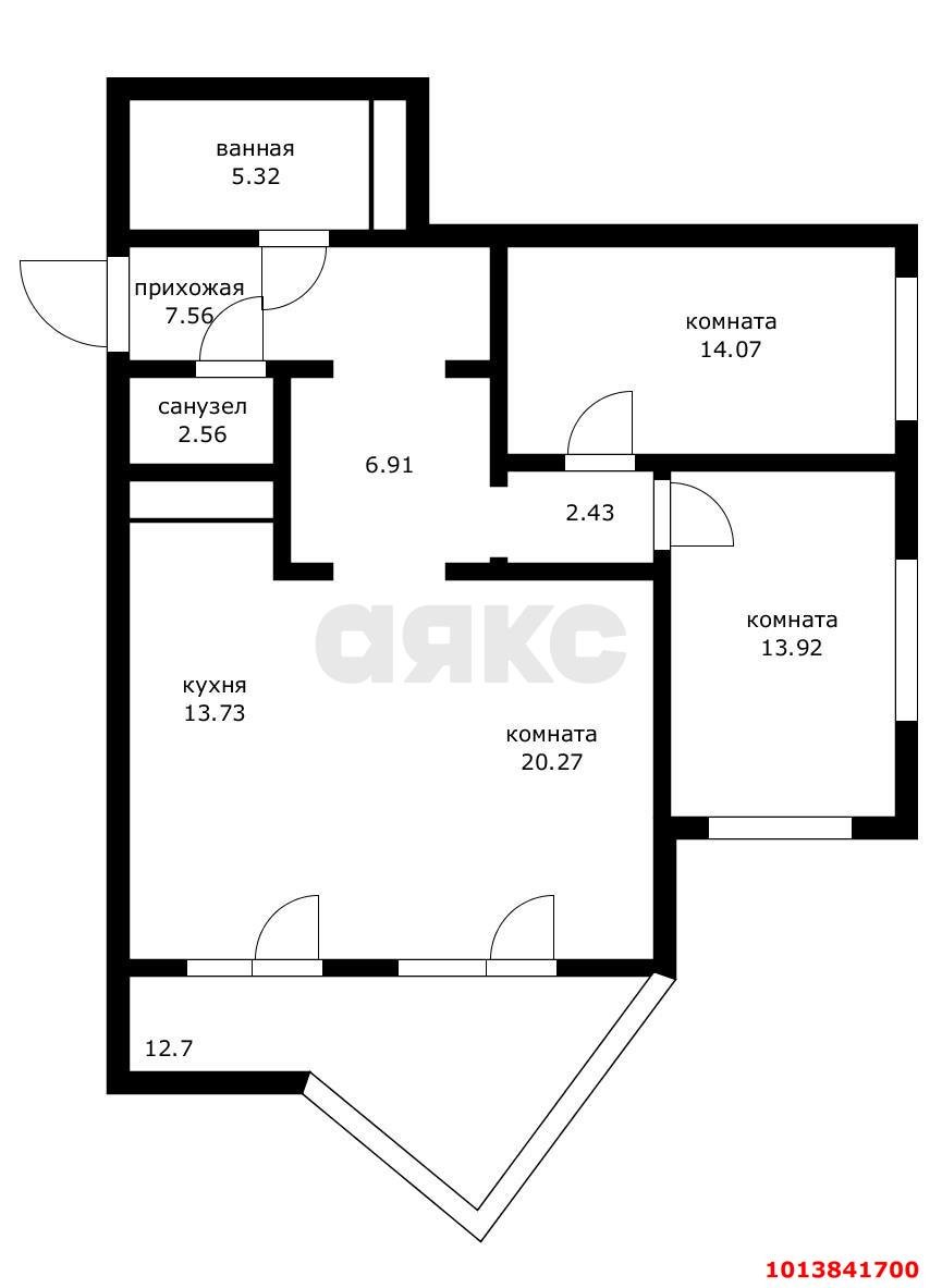 Фото №19: 3-комнатная квартира 87 м² - Краснодар, жилой комплекс Элегант, ул. Старокубанская, 137/1