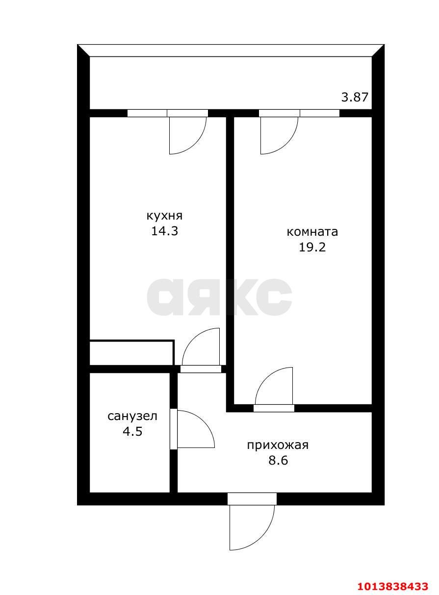 Фото №13: 1-комнатная квартира 47 м² - Краснодар, жилой комплекс Тургенев, ул. Дальняя, 8к2