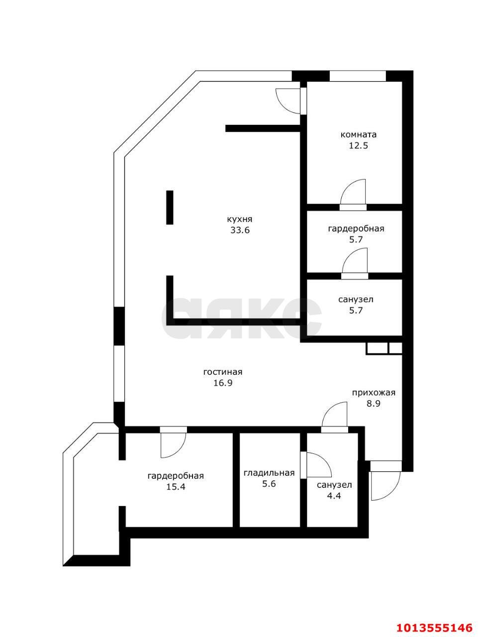 Фото №3: 3-комнатная квартира 106 м² - Краснодар, жилой комплекс На высоте, ул. Каляева, 263/4к2