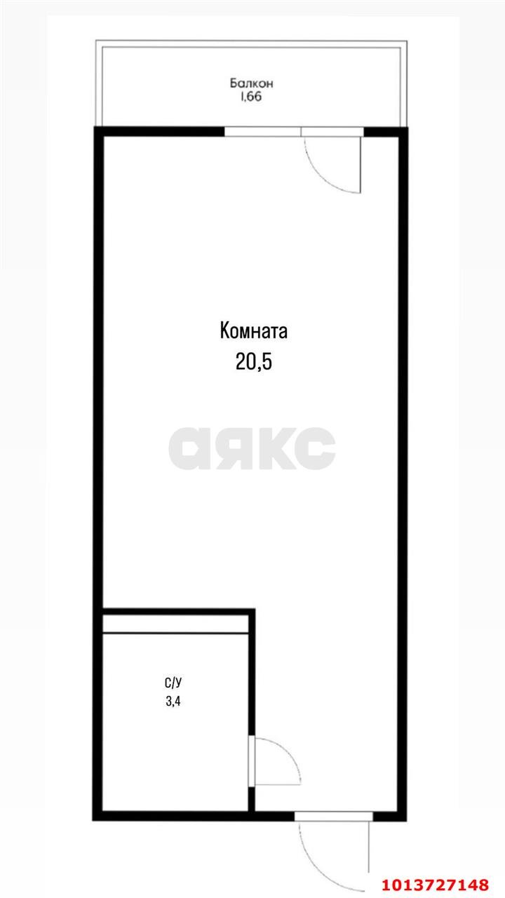 Фото №6: Студия 25 м² - Краснодар, Славянский, ул. Заполярная, 37к3