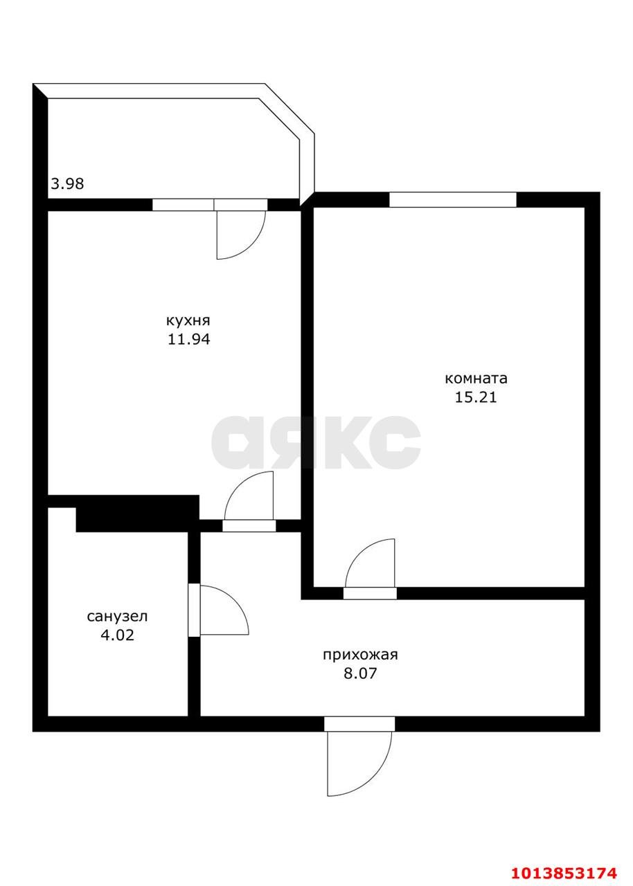 Фото №19: 1-комнатная квартира 43 м² - Краснодар, Горхутор, ул. имени Дзержинского, 110Ак1