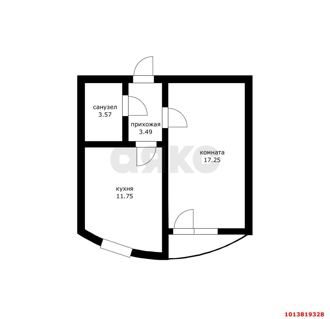 Фото №12: 1-комнатная квартира 36 м² - Краснодар, Славянский, ул. Заполярная, 35к1