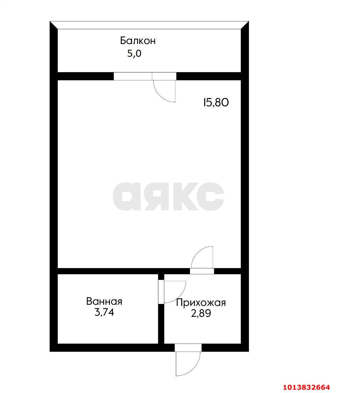 Фото №8: Студия 24 м² - Южный, жилой комплекс Ясная Поляна, ул. Войсковая, 10А