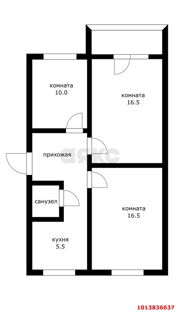 Фото №2: 3-комнатная квартира 61 м² - Краснодар, Фестивальный, ул. Яна Полуяна, 44