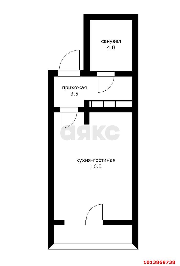 Фото №1: Студия 25 м² - Краснодарский, жилой комплекс Параллели, 66к1