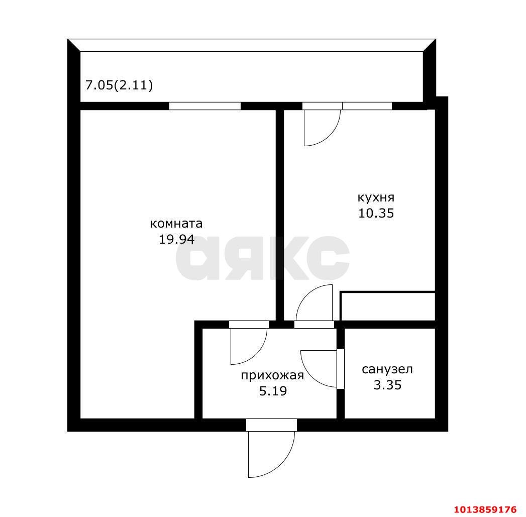 Фото №10: 1-комнатная квартира 41 м² - Краснодар, жилой комплекс Кремлёвские Ворота, ул. Кореновская, 2к4