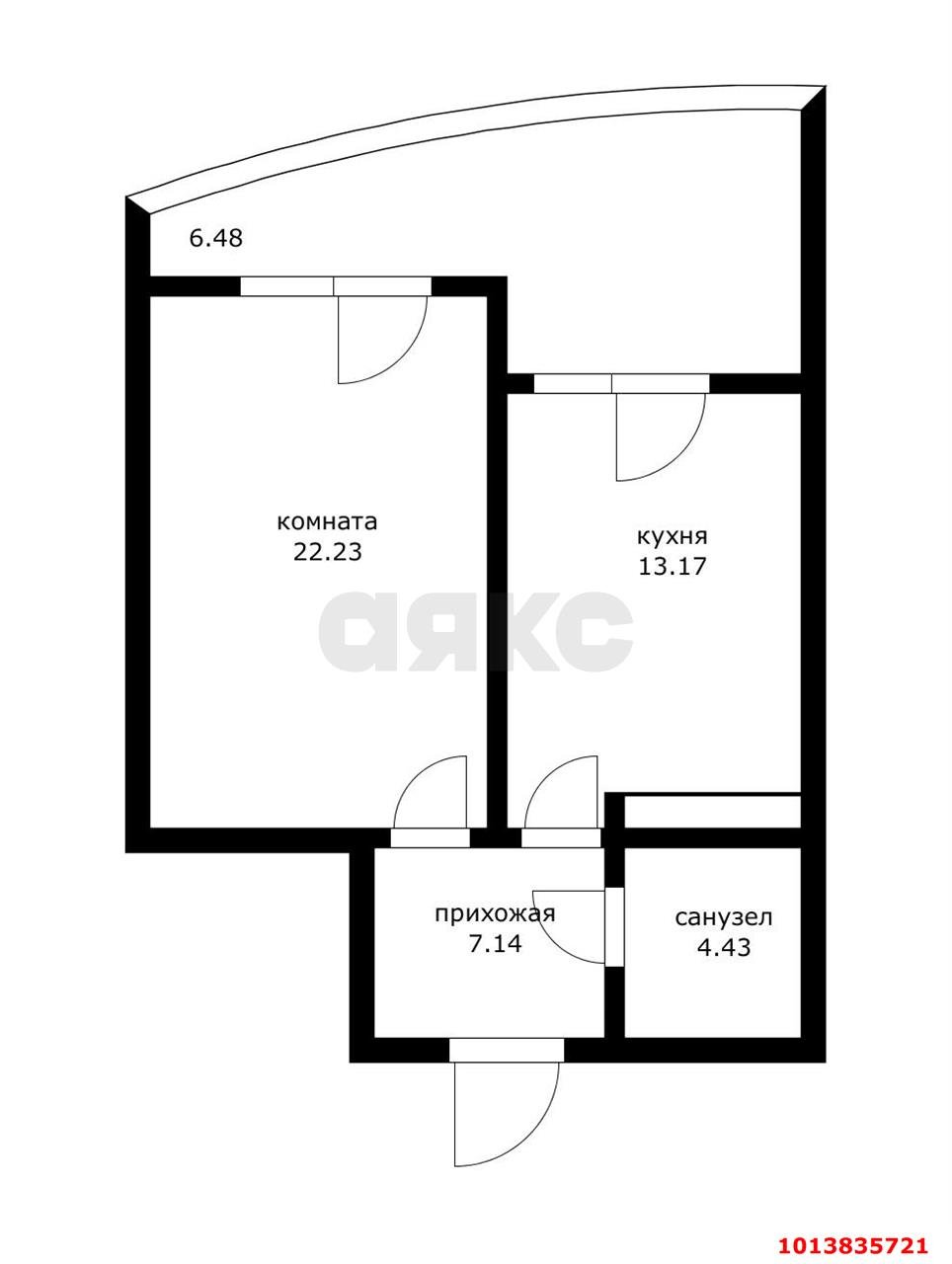 Фото №9: 1-комнатная квартира 60 м² - Краснодар, жилой комплекс Элегант, ул. Старокубанская, 137/1