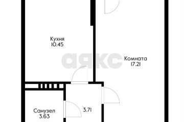 Фото №4: 1-комнатная квартира 38 м² - Краснодар, мкр. Прикубанский внутригородской округ, ул. Краеведа Соловьёва