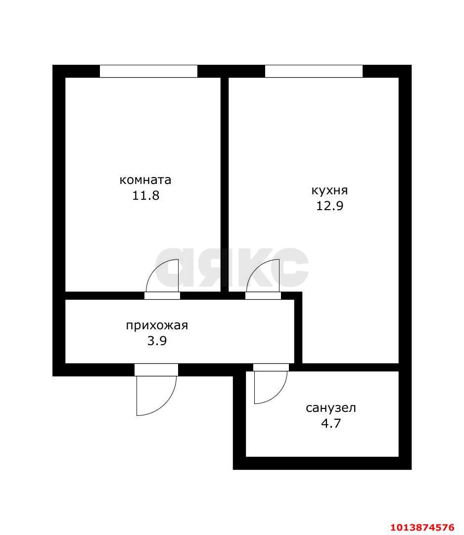 Фото №10: 1-комнатная квартира 33 м² - Яблоновский, жилой комплекс Южная Звезда, ул. Шоссейная, 70/1к3