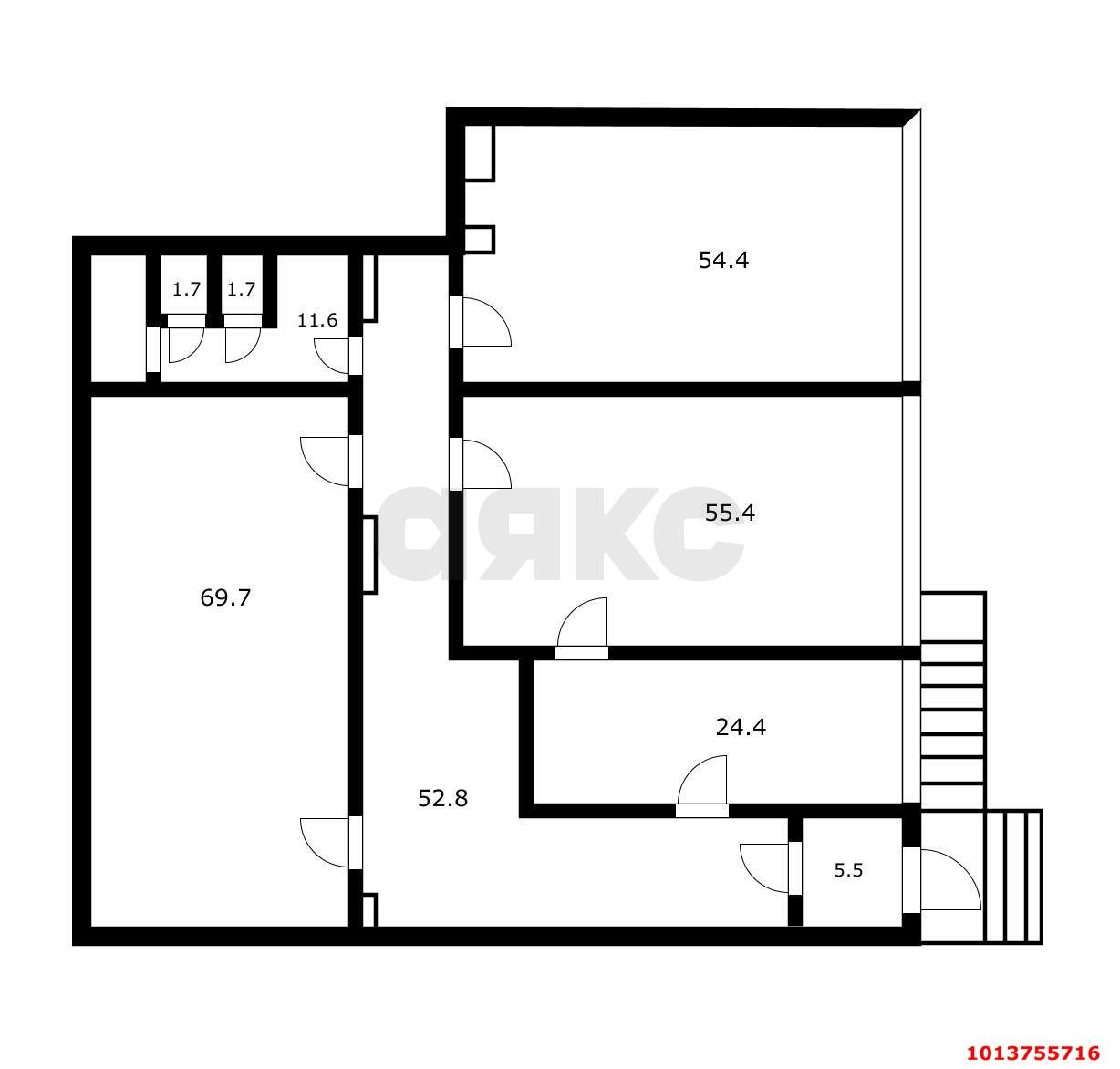 Фото №3: Торговое помещение 278 м² - Краснодар, жилой комплекс Притяжение, ул. Московская, 118к1