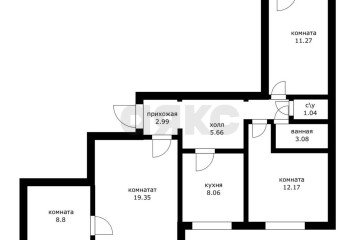 Фото №3: 3-комнатная квартира 80 м² - Краснодар, мкр. Авиагородок, ул. имени Дзержинского, 155/1