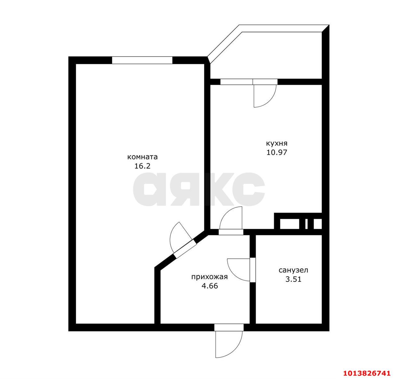 Фото №8: 1-комнатная квартира 40 м² - Краснодар, Панорама, ул. Восточно-Кругликовская, 22/2