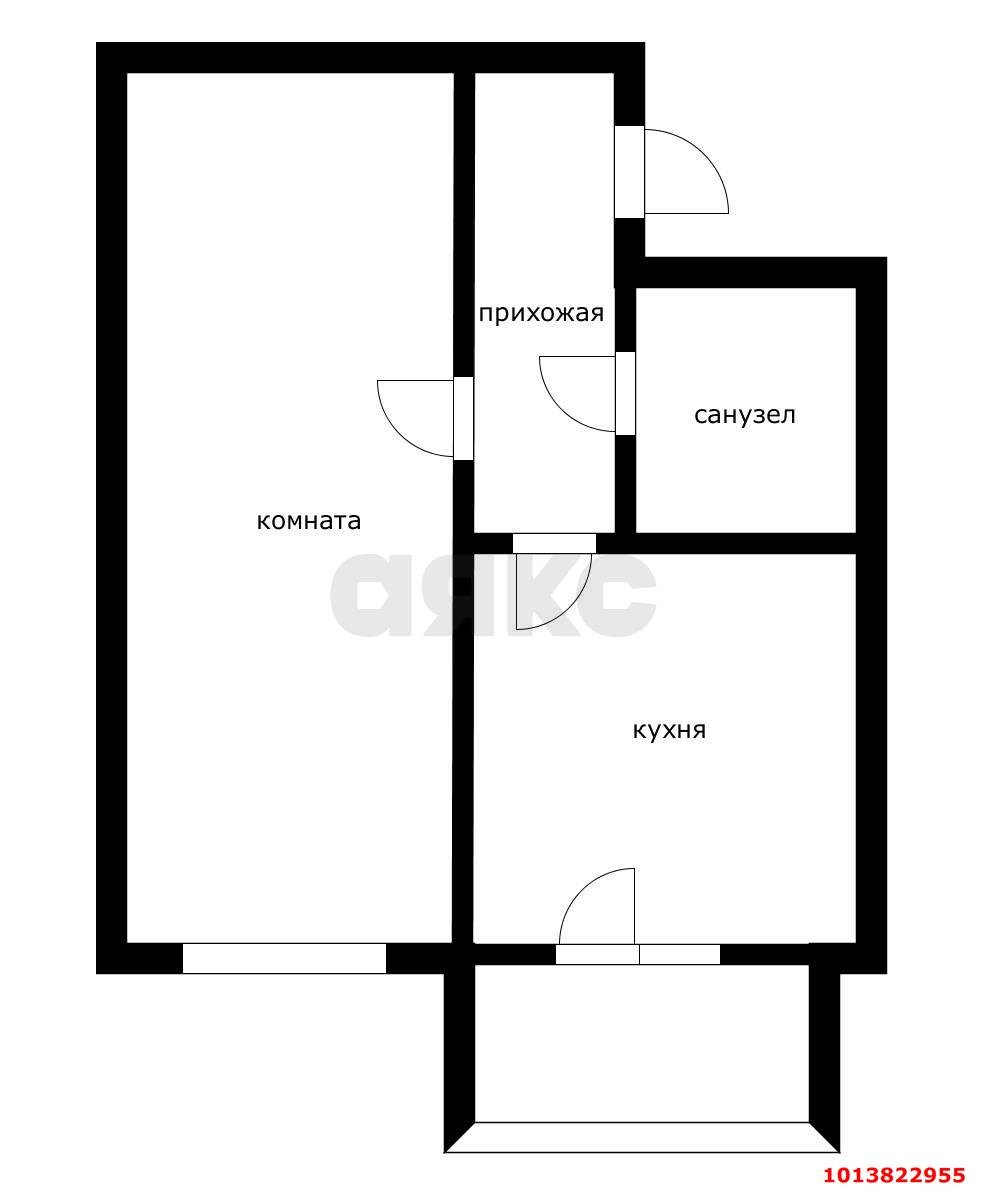 Фото №14: 1-комнатная квартира 42 м² - Южный, ул. Алма-Атинская, 7