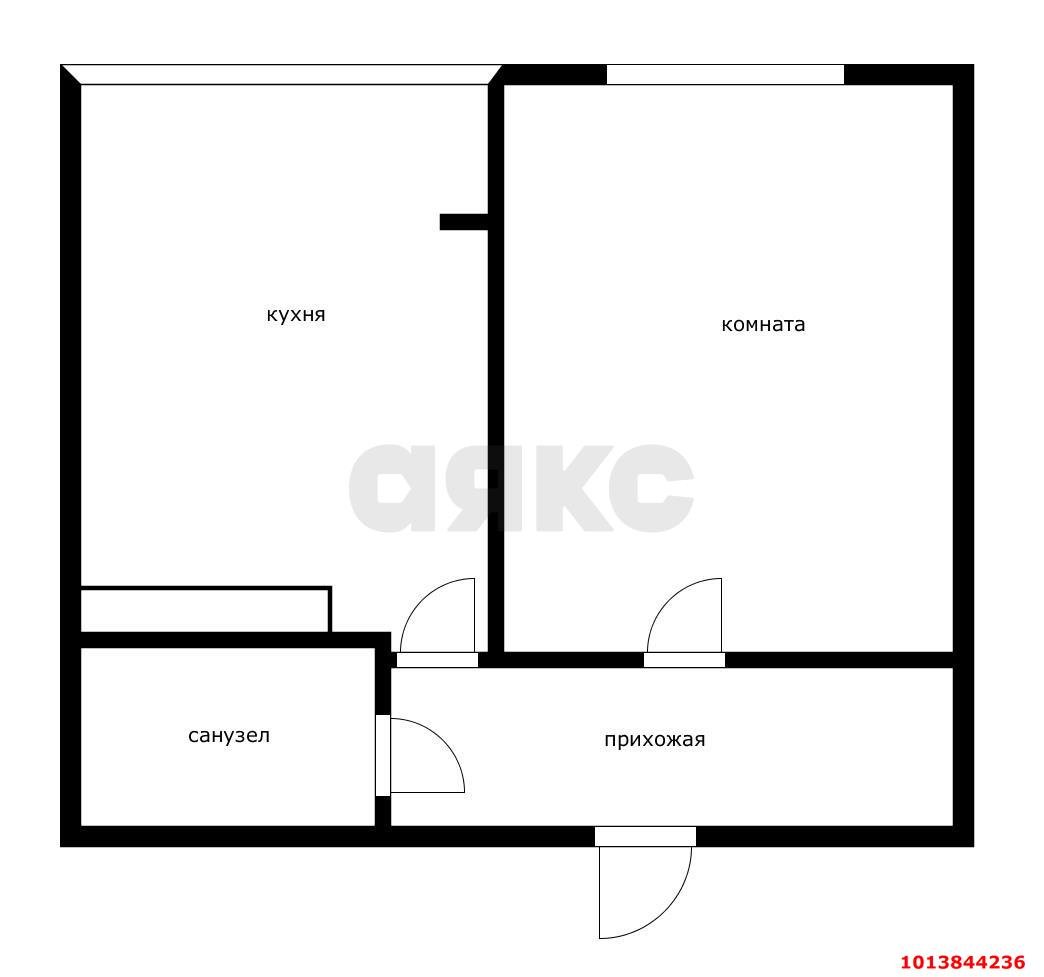 Фото №18: 1-комнатная квартира 42 м² - Яблоновский, ул. Гагарина, 188