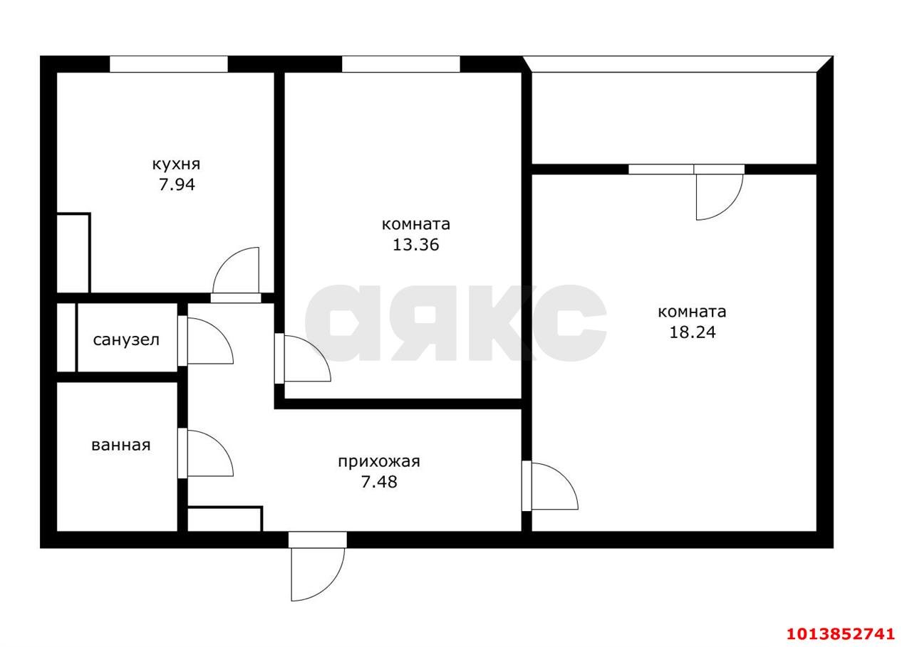 Фото №10: 2-комнатная квартира 51 м² - Краснодар, имени Маршала Жукова, ул. имени Дзержинского, 205