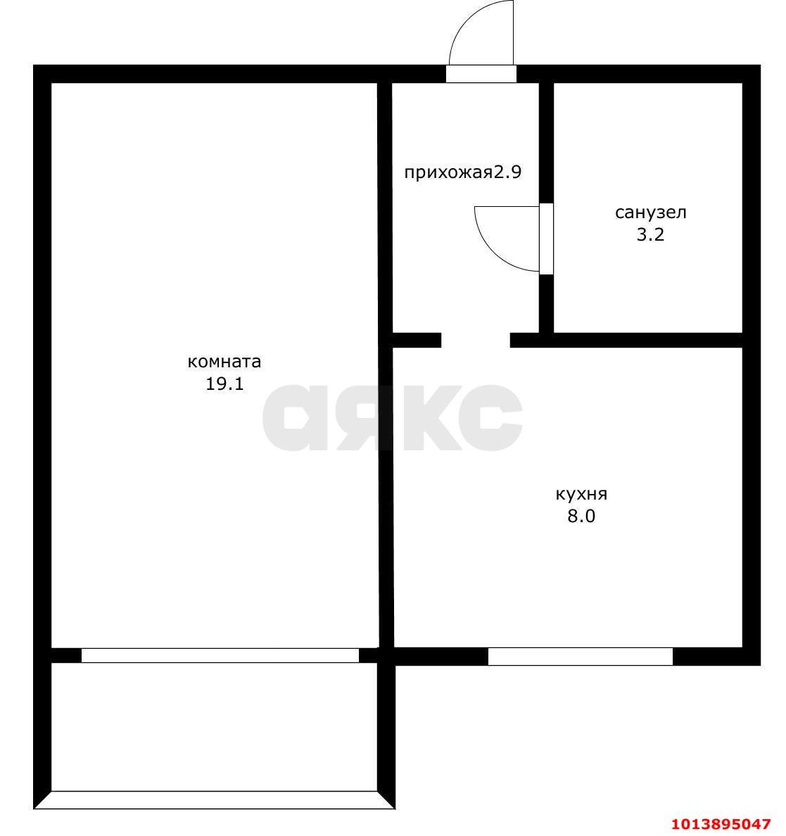 Фото №10: 1-комнатная квартира 33 м² - Краснодар, Гидростроителей, ул. Гидростроителей, 23