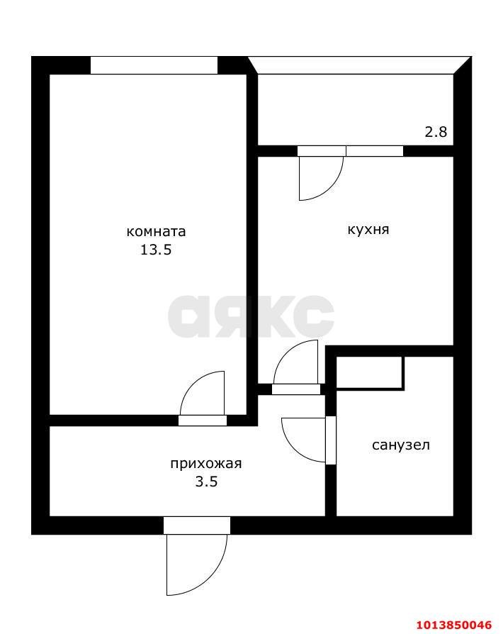 Фото №13: 1-комнатная квартира 34 м² - Краснодар, жилой комплекс Самолёт, ул. Западный Обход, 39/2