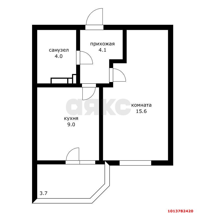 Фото №7: 1-комнатная квартира 32 м² - Краснодар, Губернский, ул. им. Героя Яцкова И.В., 19к3