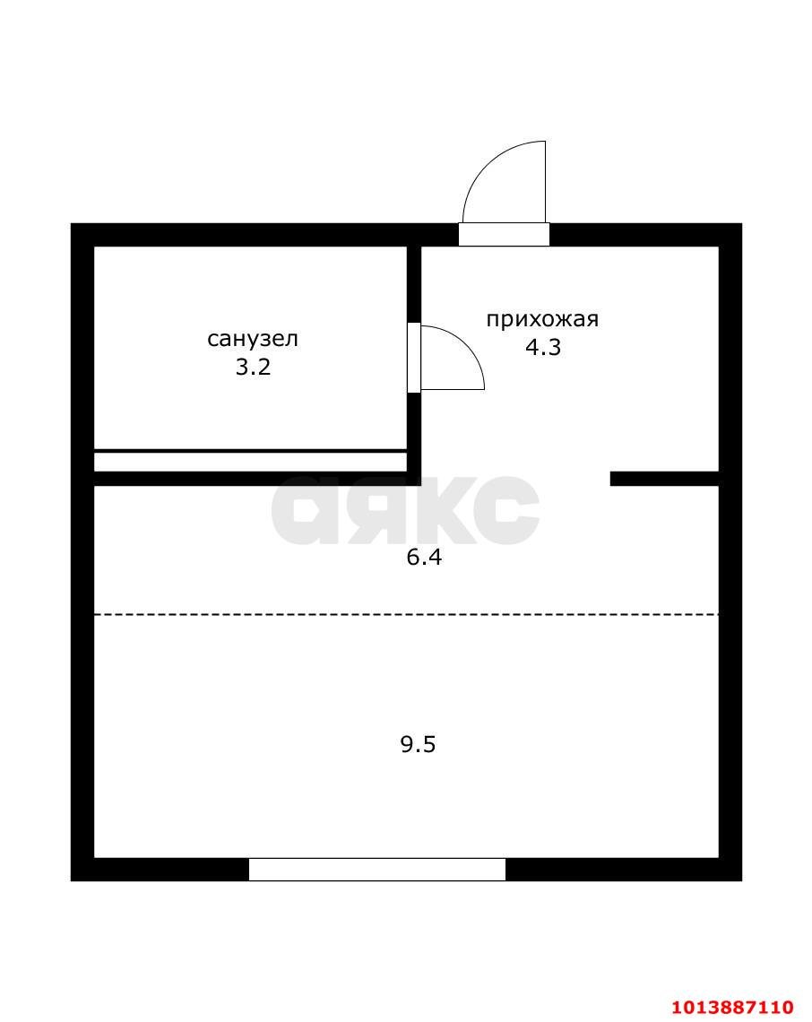 Фото №11: Студия 24 м² - Краснодар, жилой комплекс Самолёт-4, ул. Ивана Беличенко, 89