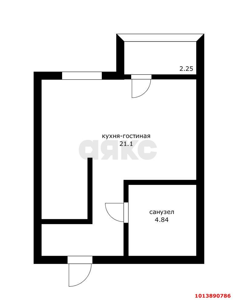 Фото №16: Студия 26 м² - Краснодар, жилой комплекс Нeo-квартал Красная Площадь, ул. Конгрессная, 21