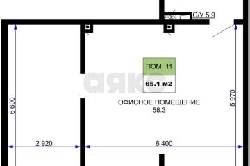 Фото №5: Торговое помещение 66 м² - Краснодар, мкр. жилой комплекс Дыхание, ул. Лётчика Позднякова, 2к21