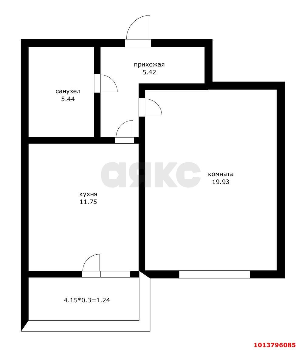 Фото №12: 1-комнатная квартира 41 м² - Краснодар, жилой комплекс На Стахановской, ул. Стахановская, 1/5