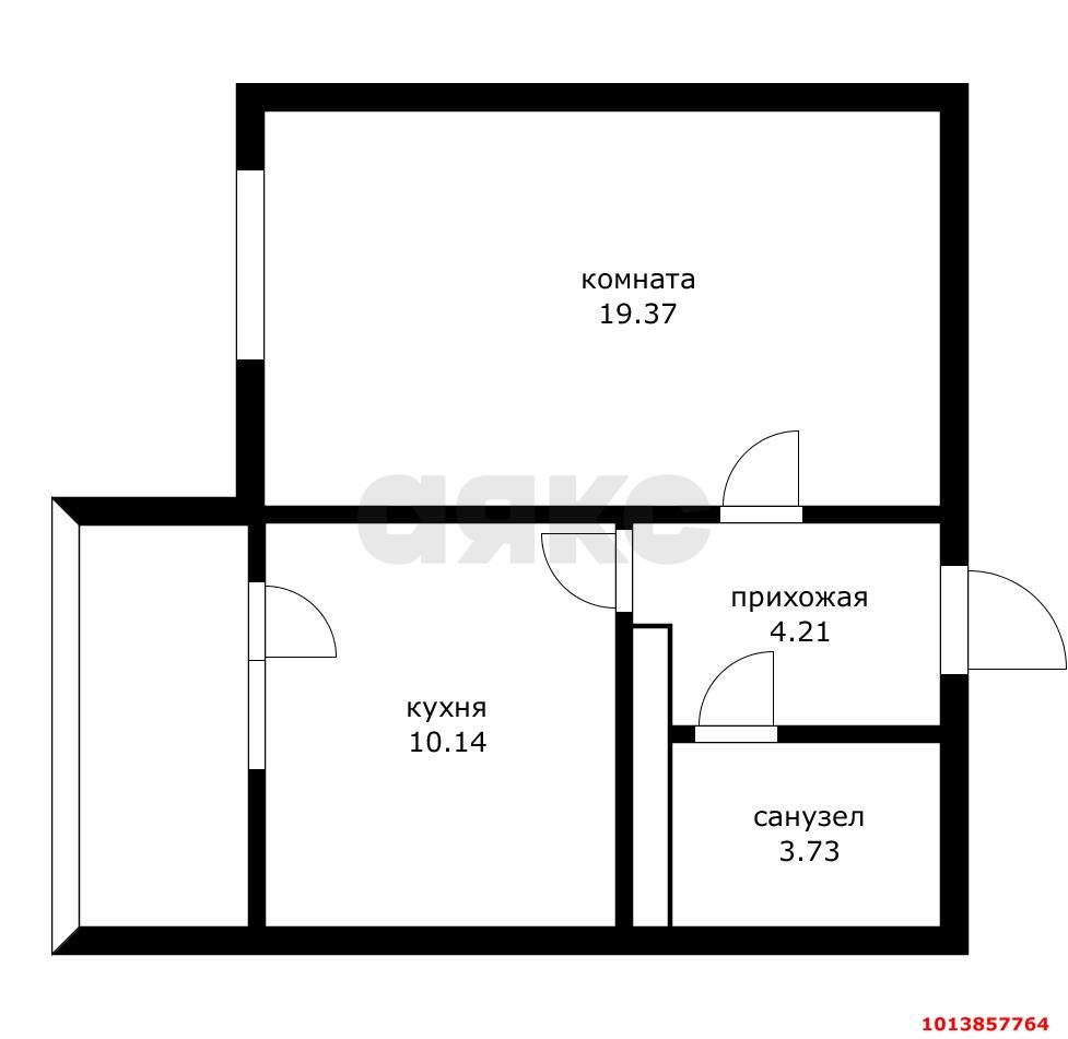 Фото №13: 1-комнатная квартира 37 м² - Краснодар, Гидростроителей, ул. Парусная, 20/3