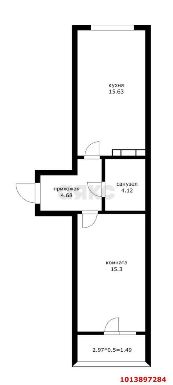 Фото №2: 1-комнатная квартира 41 м² - Краснодар, жилой комплекс Архитектор, ул. Наставников, 12