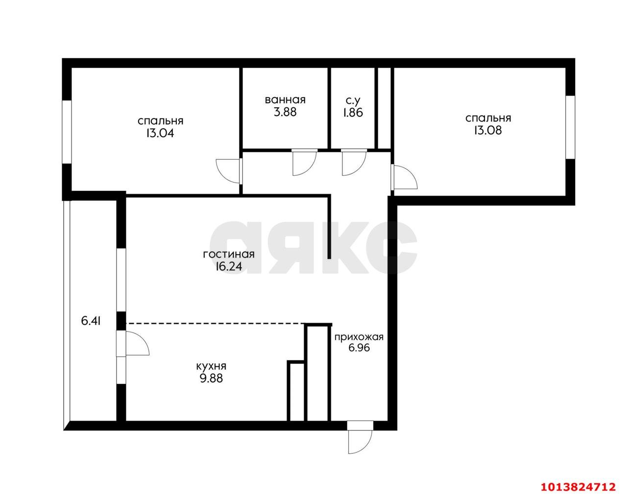 Фото №2: 3-комнатная квартира 70 м² - Краснодар, жилой комплекс Облака, ул. имени Генерала Корнилова, 9к2