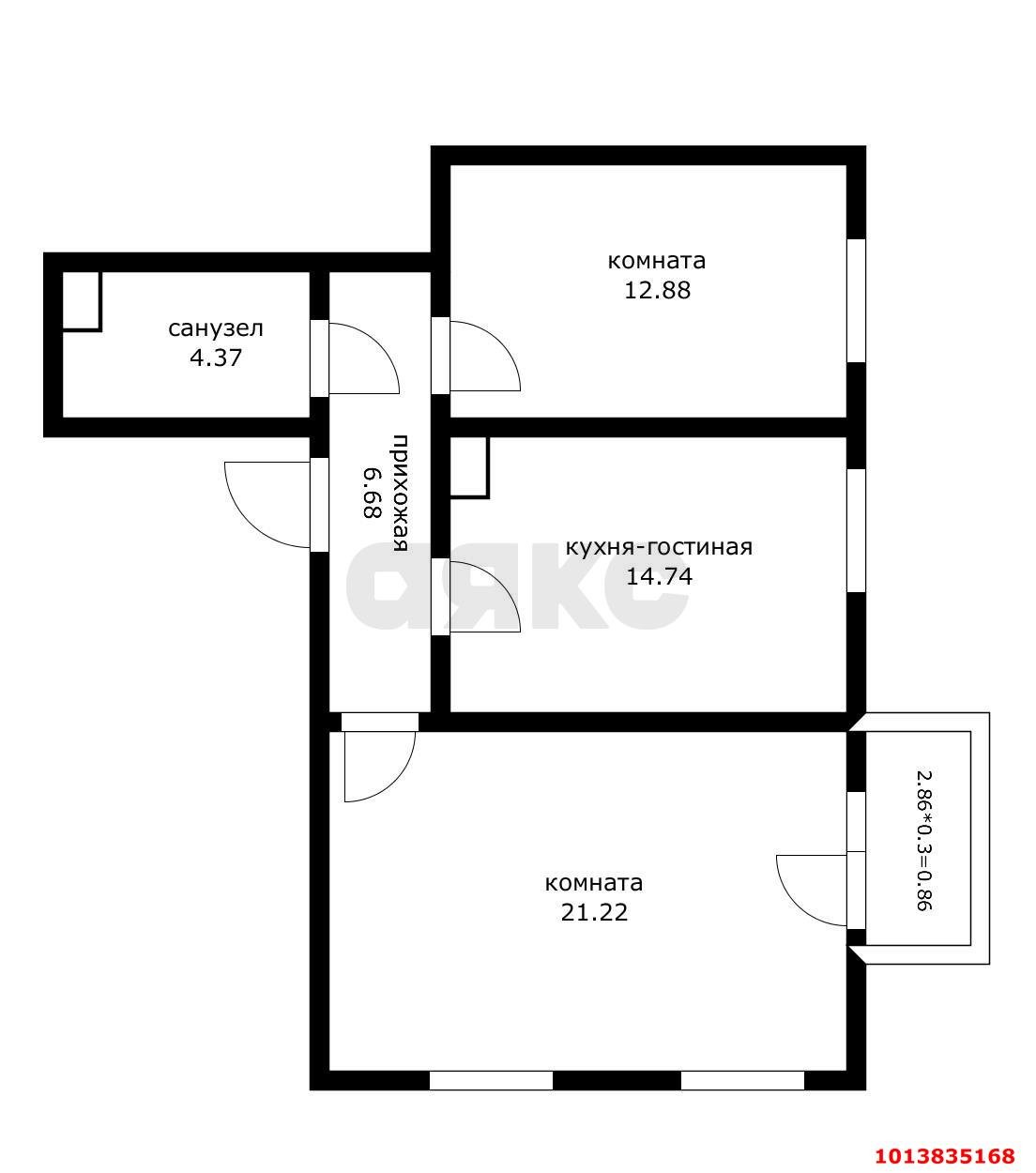 Фото №16: 2-комнатная квартира 60 м² - Краснодар, жилой комплекс Европа-Сити, ул. Карпатская, 5