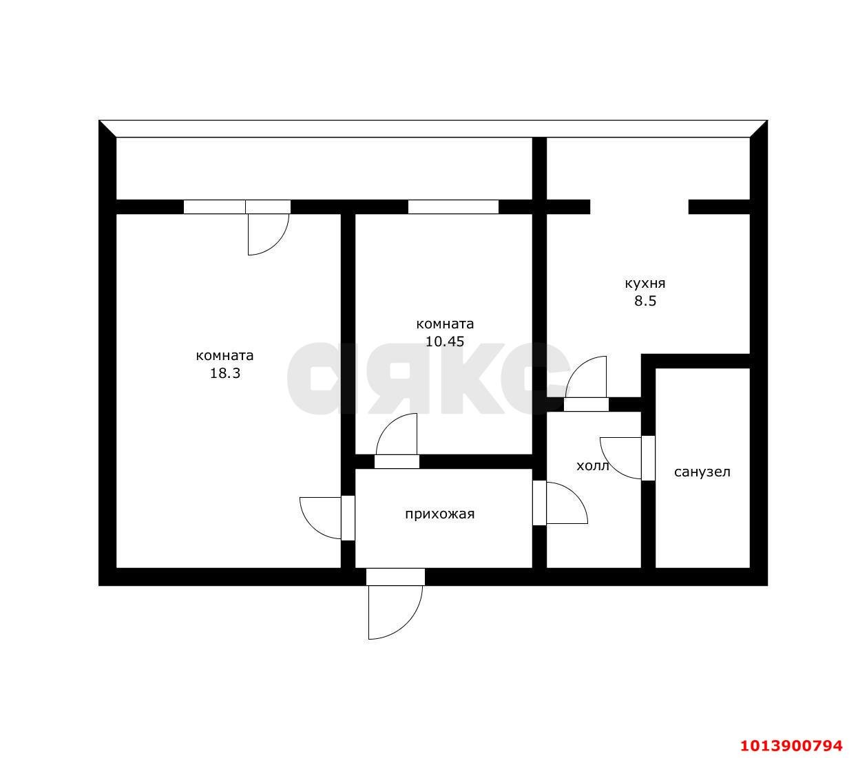 Фото №18: 2-комнатная квартира 60 м² - Краснодар, Юбилейный, ул. Рождественская набережная, 33