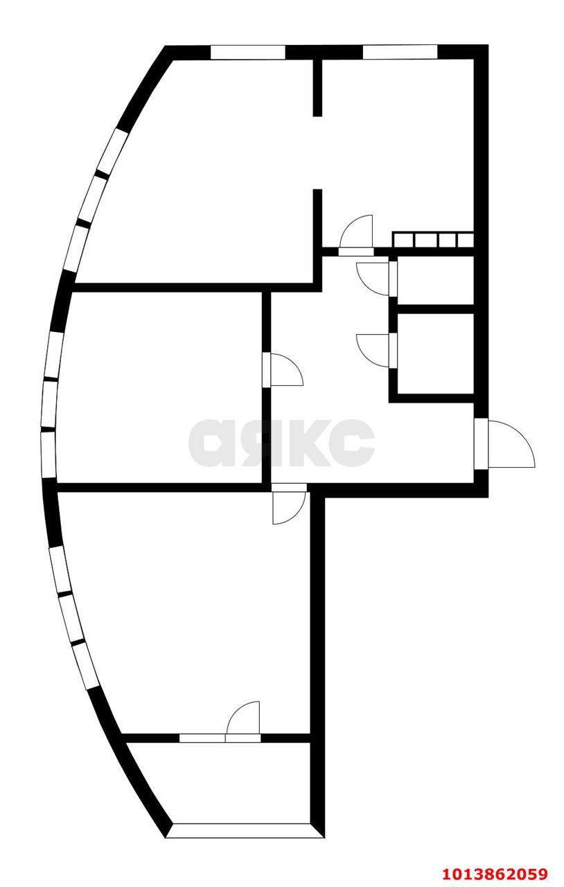 Фото №8: 3-комнатная квартира 91 м² - Краснодар, жилой комплекс Фреш, 