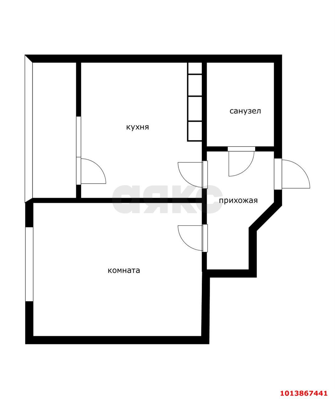 Фото №10: 1-комнатная квартира 31 м² - Краснодар, жилой комплекс Архитектор, ул. Наставников, 12