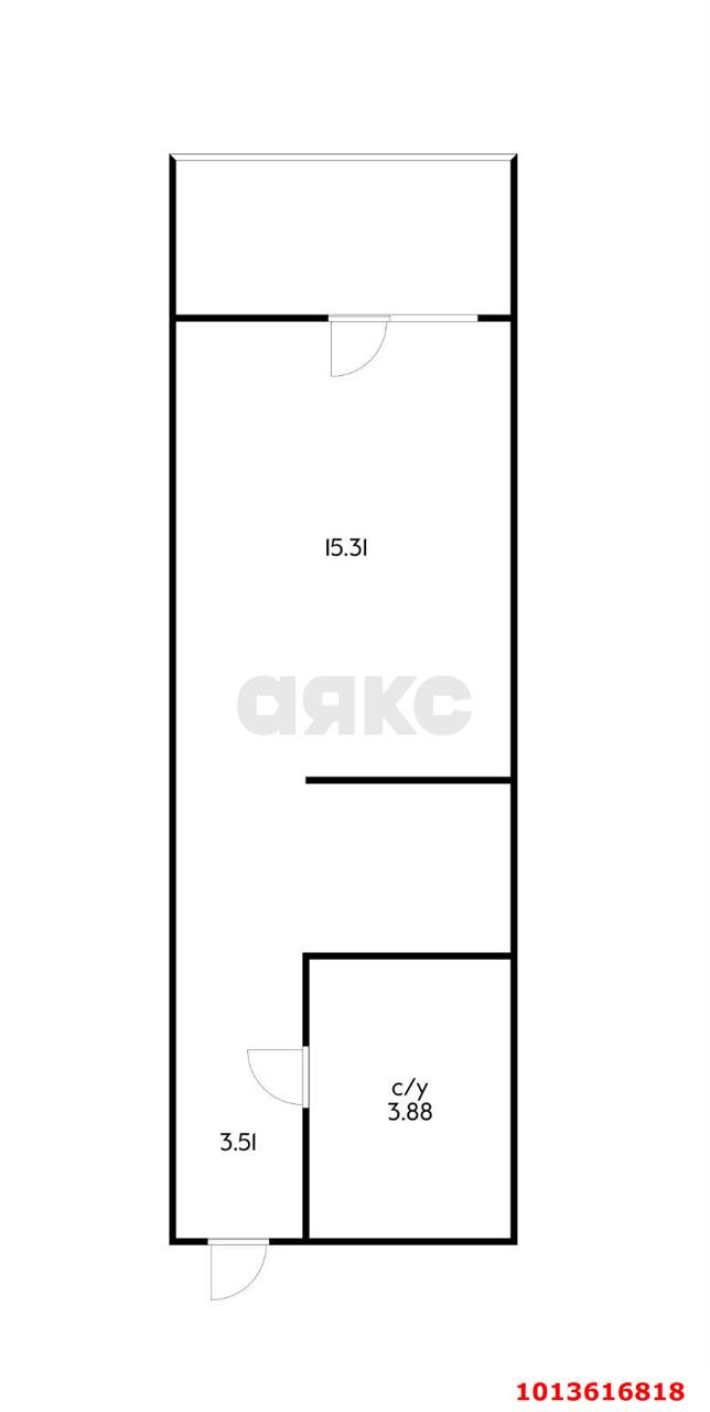 Фото №1: Студия 25 м² - Краснодар, имени Демьяна Бедного, ул. Степная, 1/1к3