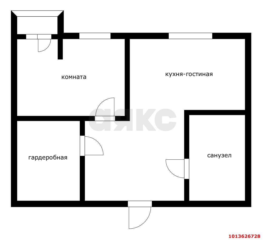 Фото №7: 1-комнатная квартира 37 м² - Краснодар, жилой комплекс Европа Клубный Квартал 6, ул. Античная, 10