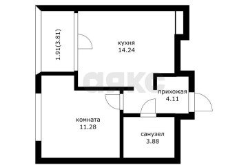 Фото №4: 1-комнатная квартира 35 м² - Краснодар, мкр. жилой квартал Патрики, 