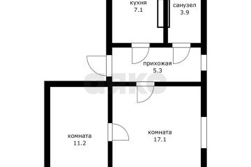 Фото №3: 2-комнатная квартира 44 м² - Краснодар, мкр. Камвольно-суконный Комбинат, ул. Сормовская, 15