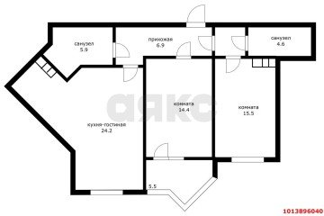 Фото №5: 2-комнатная квартира 71 м² - Краснодар, мкр. 2-я Площадка, ул. Ветеранов, 85