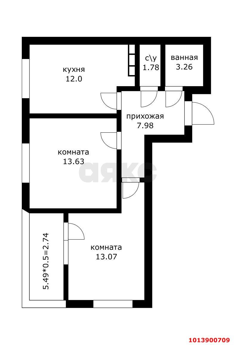 Фото №17: 2-комнатная квартира 59 м² - Краснодар, жилой комплекс Архитектор, ул. Наставников, 14