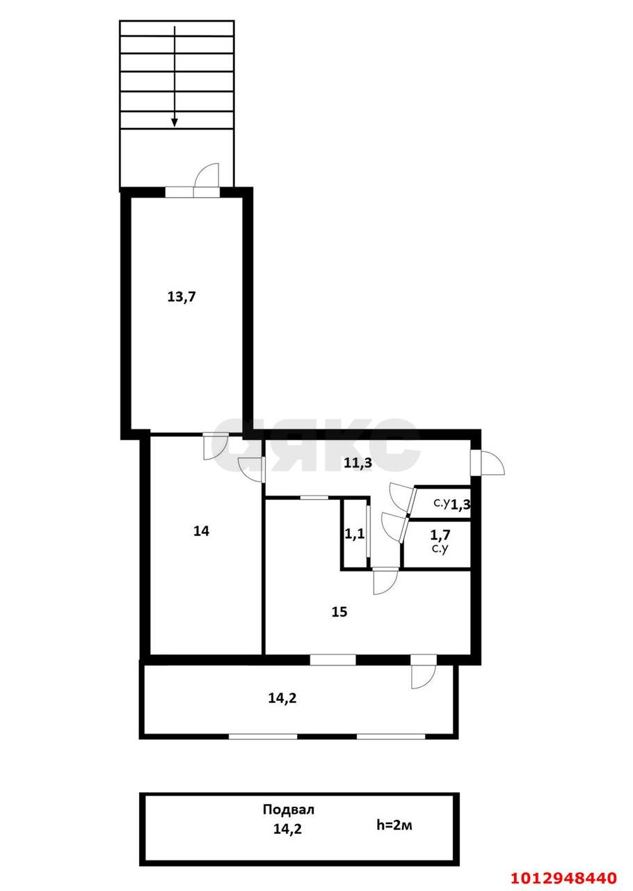 Фото №15: 3-комнатная квартира 86 м² - Краснодар, Фестивальный, ул. имени Тургенева, 142