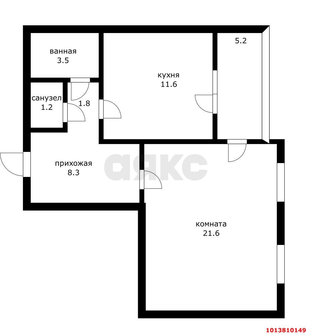 Фото №13: 1-комнатная квартира 53 м² - Краснодар, Комсомольский, ул. Сормовская, 181