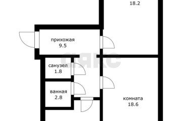 Фото №2: 2-комнатная квартира 61 м² - Новая Адыгея, мкр. жилой комплекс Мега, ул. Бжегокайская, 90/3к3