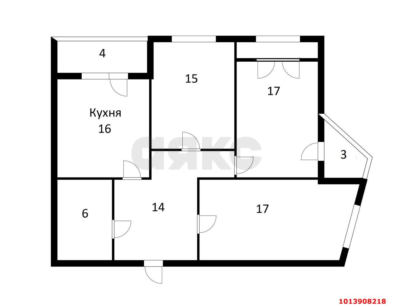 Фото №19: 3-комнатная квартира 92 м² - Краснодар, жилой комплекс Сказка Град, 