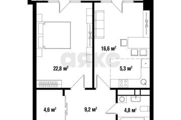 Фото №4: Апартаменты 79 м² - Краснодар, мкр. жилой комплекс Девелопмент Плаза, ул. имени 40-летия Победы, 33Г