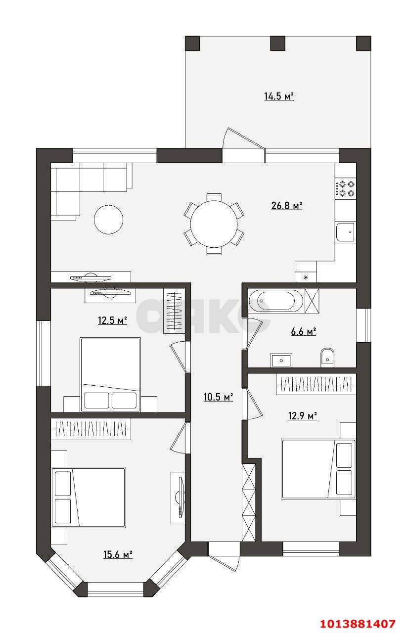 Фото №6: Дом 120 м² + 4 сот. - Елизаветинская, Кубаночка, ул. Речная, 27