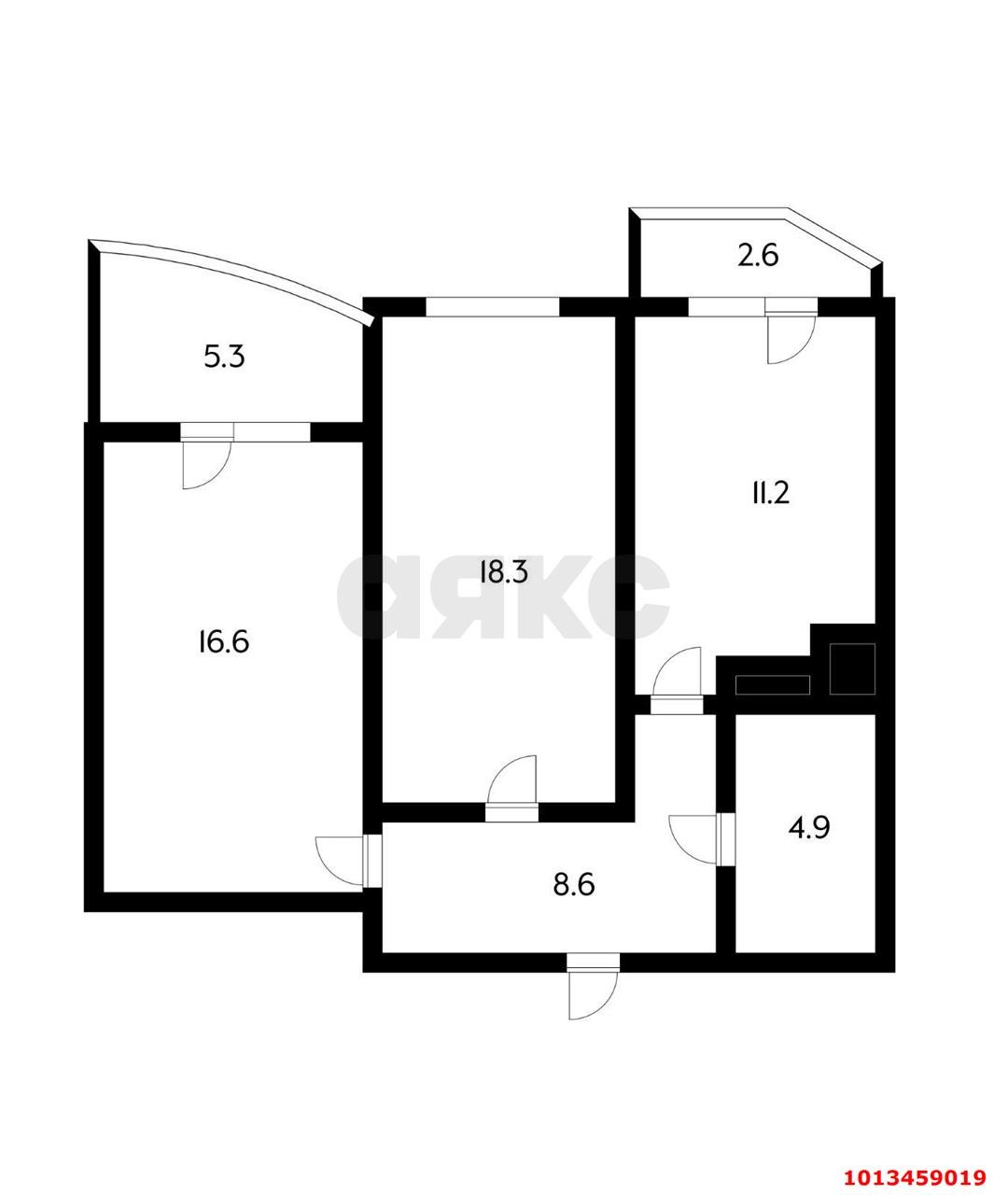 Фото №8: 2-комнатная квартира 67 м² - Краснодар, имени Петра Метальникова, ул. Цезаря Куникова, 24к2