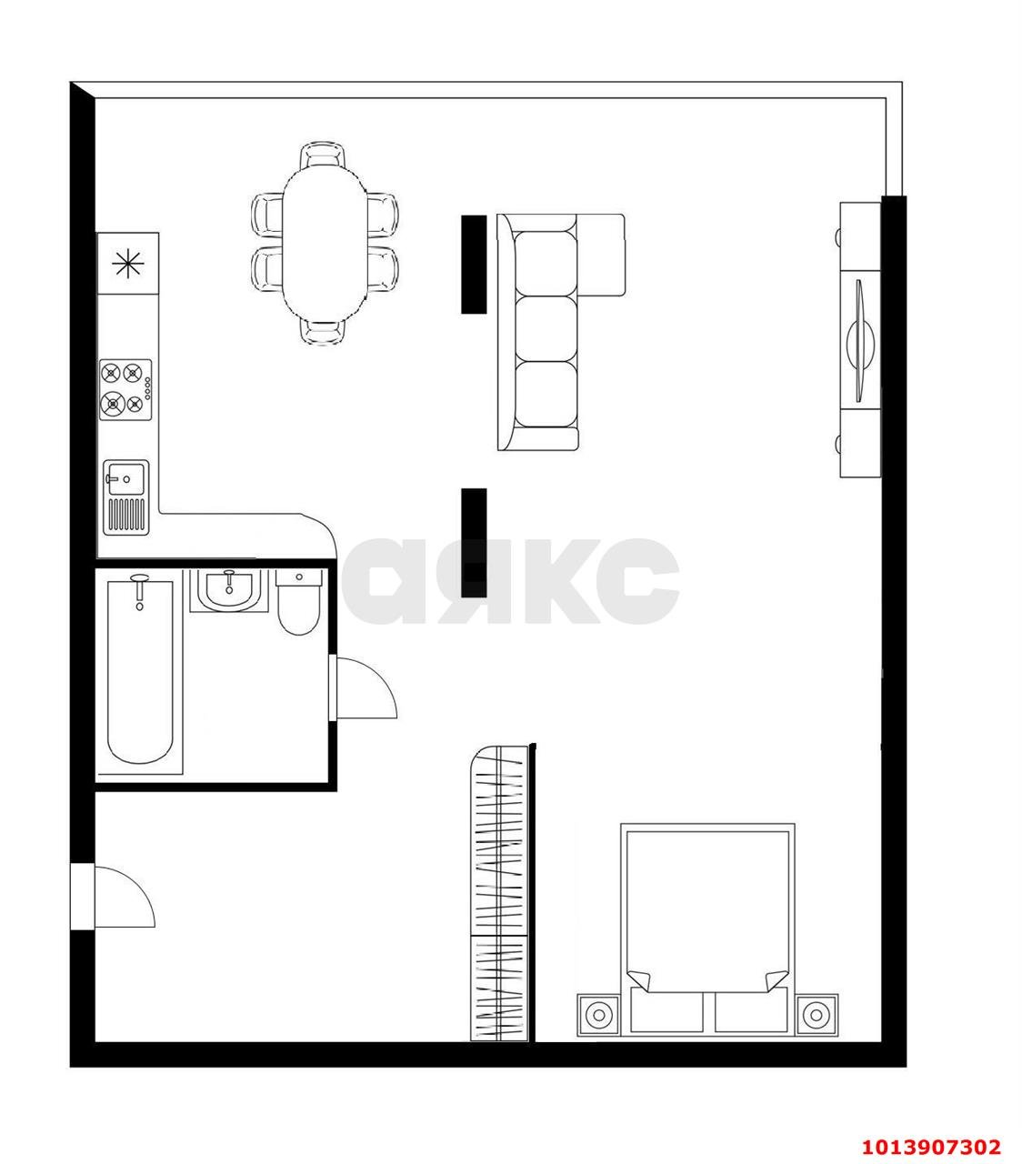 Фото №19: 1-комнатная квартира 65 м² - Краснодар, Солнечный, ул. Архитектора Петина, 18/3