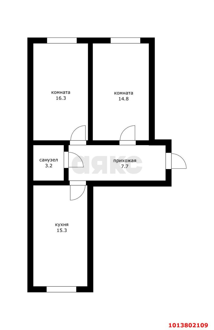 Фото №13: 2-комнатная квартира 57 м² - Новая Адыгея, жилой комплекс Другие Берега, ул. Береговая, 1к10