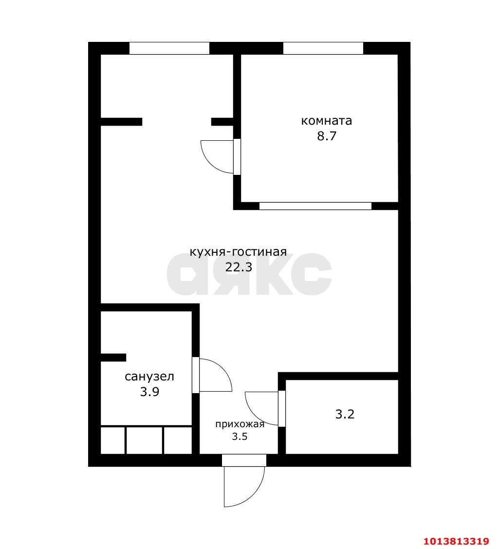 Фото №12: 1-комнатная квартира 41 м² - Краснодар, Центральный, ул. Красная, 176